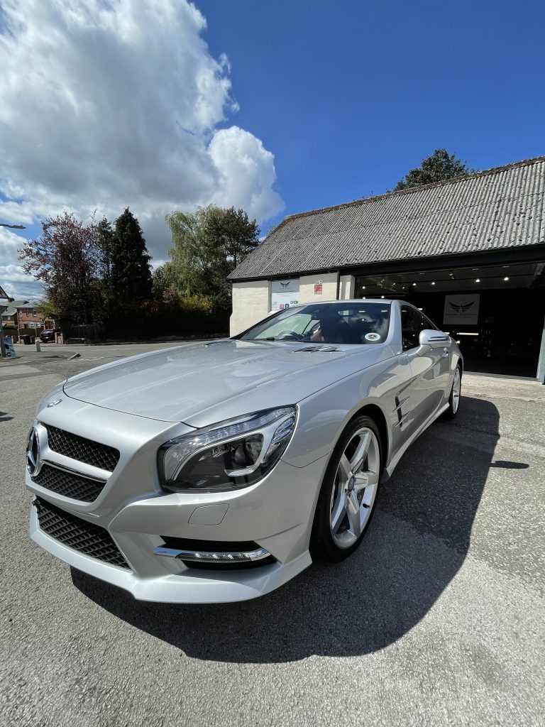 Mercedes SL500 after a major paint correction and ceramic coating