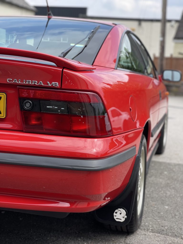Rear end of a finished Vauxhall Calibra V6